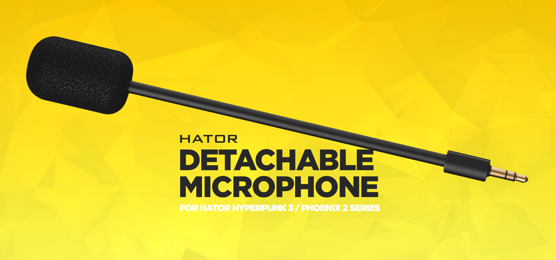 Detachable microphone for HATOR Hyperpunk 3 / Phoenix 2 headsets Detachable microphone for HATOR Hyperpunk 3 / Phoenix 2 headsets