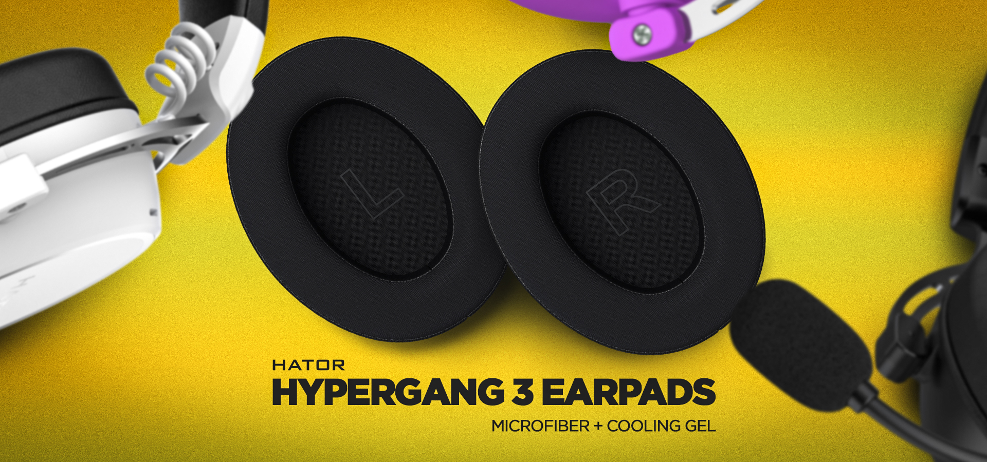 Hypergang 3 Series Mikrofaser + Kühlgel-Ohrpolster Hypergang 3 Series Mikrofaser + Kühlgel-Ohrpolster