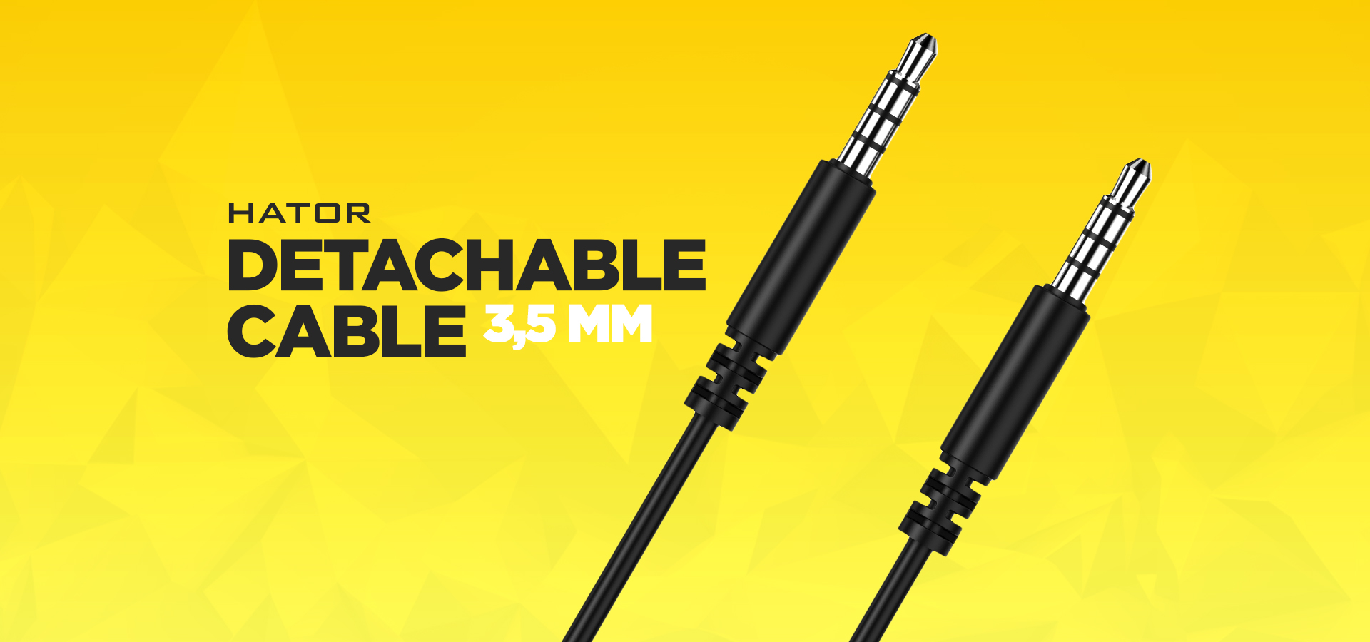 Universal extension cable HATOR 1.3m 3.5mm Universal extension cable HATOR 1.3m 3.5mm