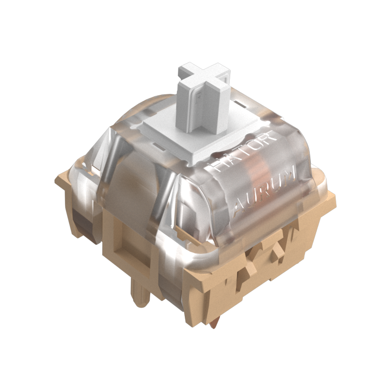 HATOR Set of Mechanical Hotswap Switches HATOR Aurum Mocca Tactile Silent Black зображення 1 HATOR Set of Mechanical Hotswap Switches HATOR Aurum Mocca Tactile Silent Black зображення 1