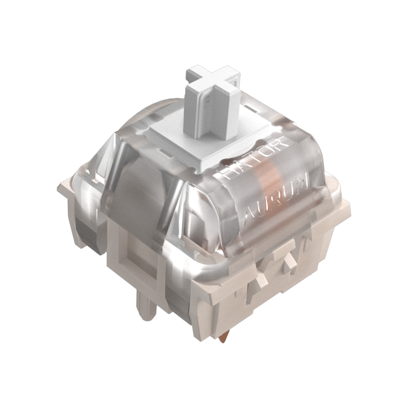 HATOR Set of Mechanical Hotswap Switches HATOR Aurum Latte Tactile Black зображення 1 HATOR Set of Mechanical Hotswap Switches HATOR Aurum Latte Tactile Black зображення 1