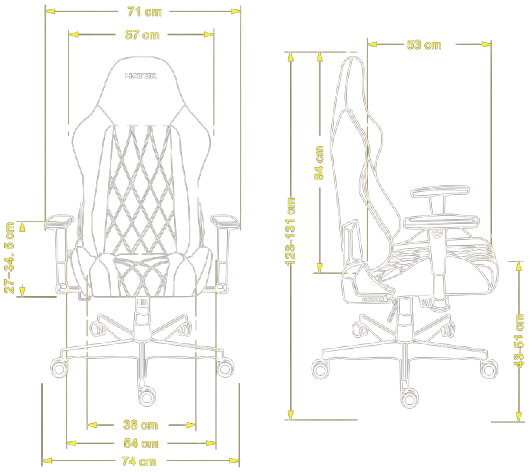 Розміри HATOR Darkside 3 Fabric m