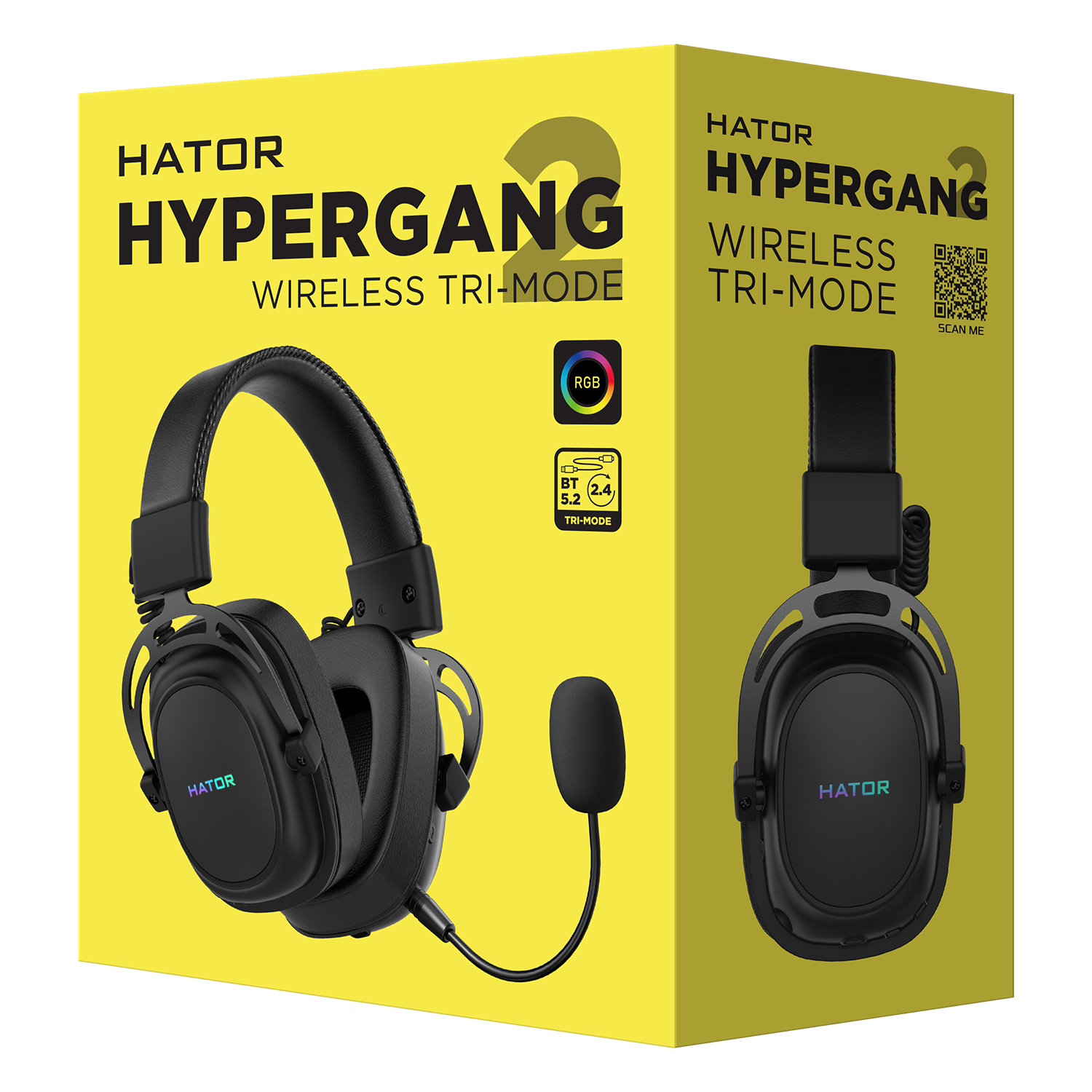 HATOR Hypergang 2 Wireless Tri-mode Gray obraz 5