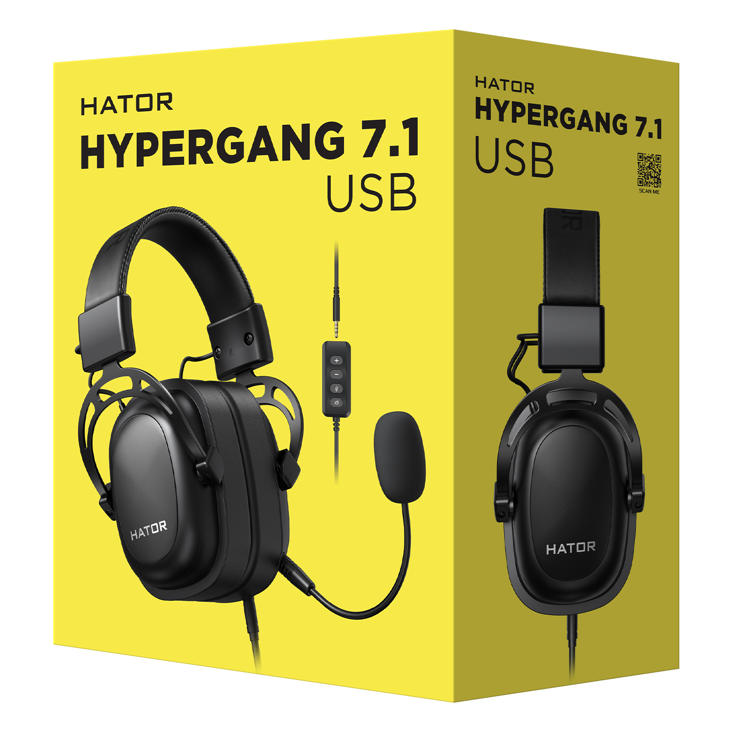 Hator Hypergang 7.1 USB Black obraz 8