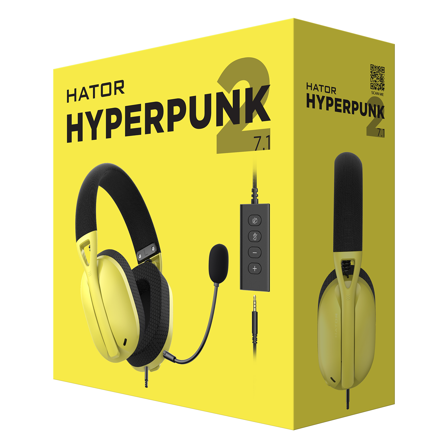 HATOR Hyperpunk 2 USB 7.1 Yellow bild 6