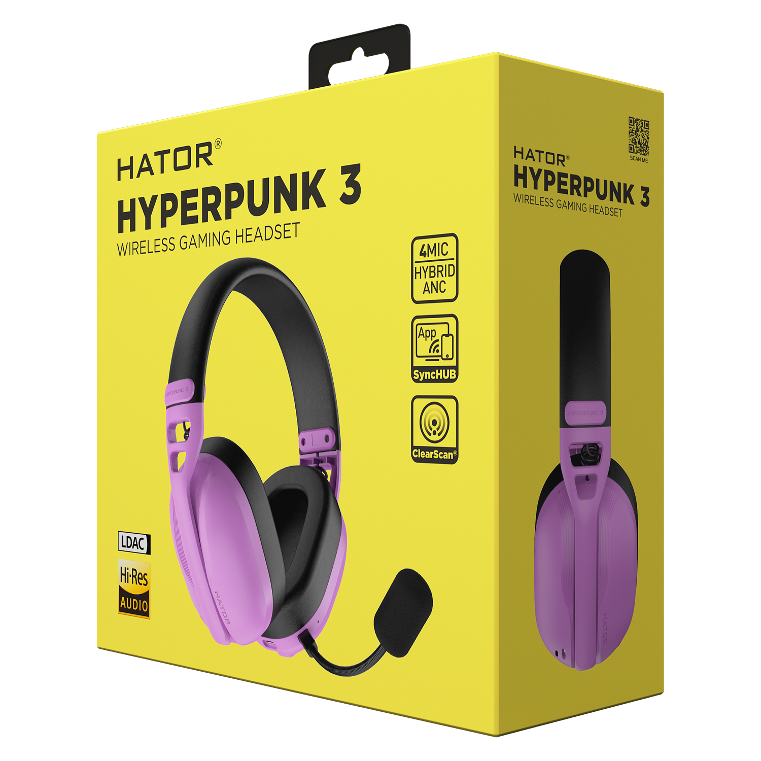 HATOR Hyperpunk 3 Wireless Cyber Violet obraz 6