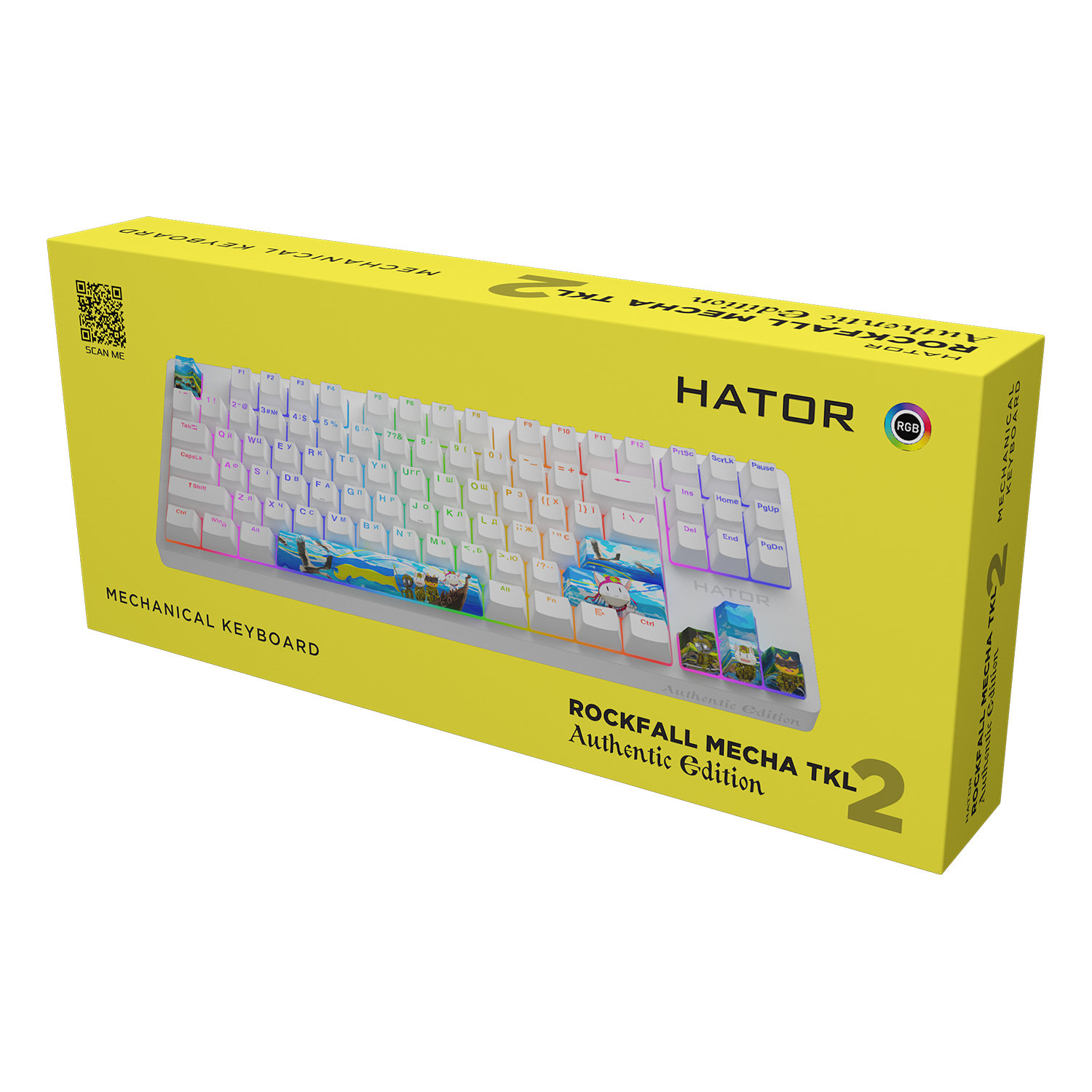 HATOR Rockfall 2 Mecha TKL Authentic Edition Fighting Cats obraz 6