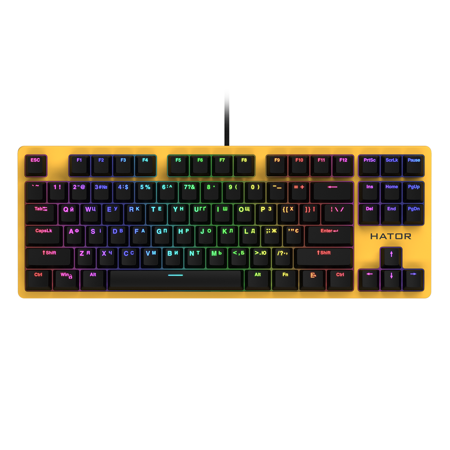 Hator Rockfall EVO TKL Yellow obraz 1