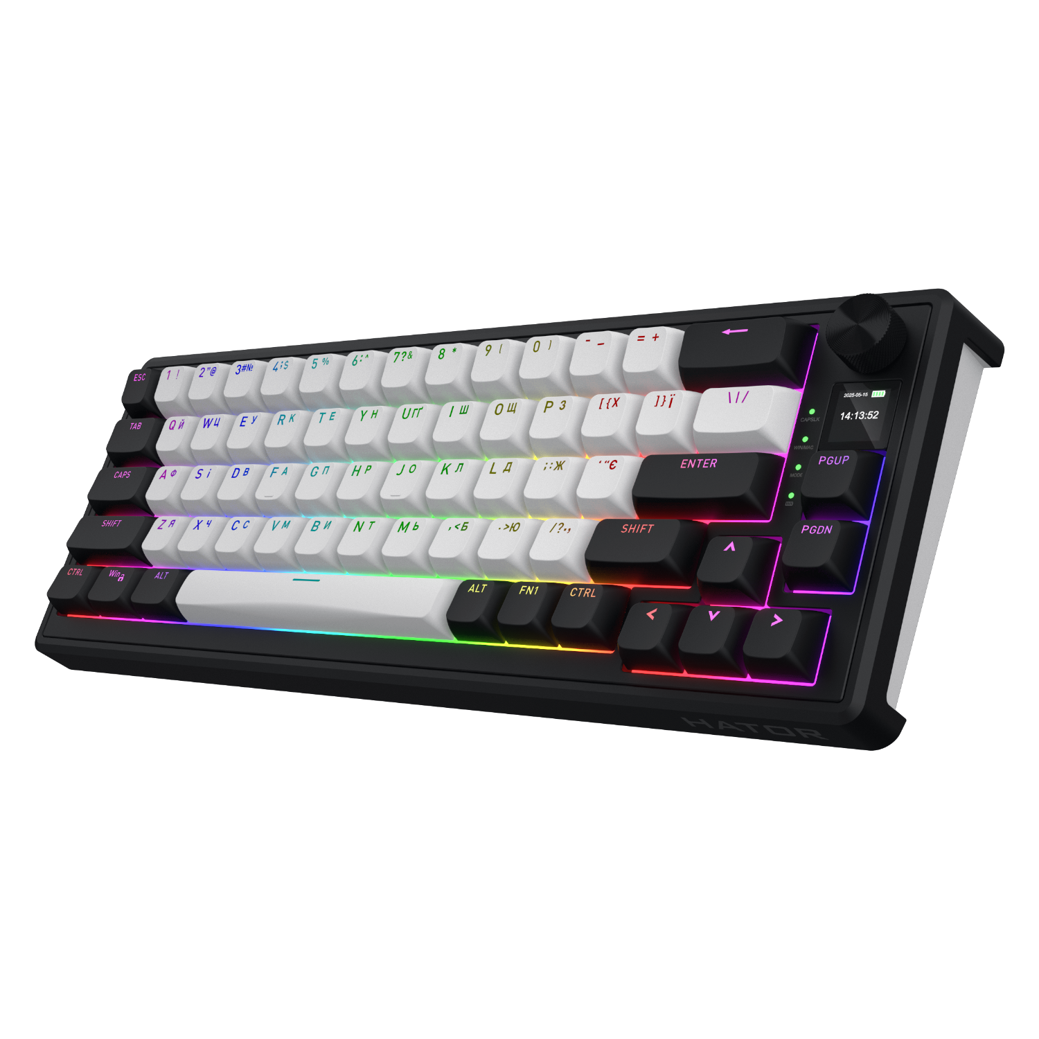 HATOR Skyfall MAG Ultima 8K Wireless White-Black 65 obraz 2 HATOR Skyfall MAG Ultima 8K Wireless White-Black 65 obraz 2