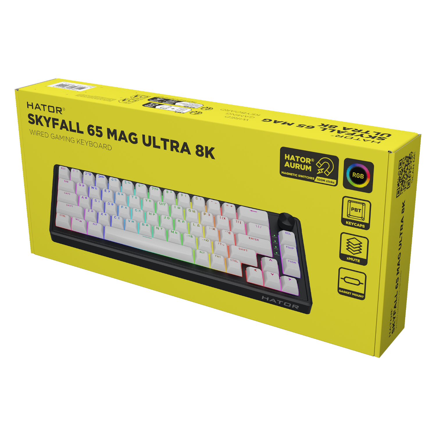 HATOR Skyfall MAG Ultra 8K Black-White 65 obraz 6