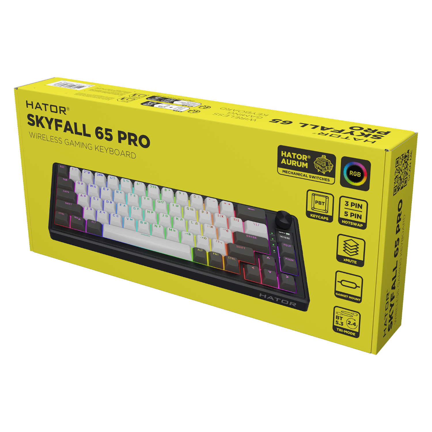 HATOR Skyfall Pro Wireless Black-Grey-White 65 зображення 6