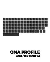 Set of PBT keycaps OMA profile keycaps set for ANSI / ISO Layouts (part A)