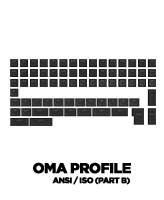 Set of PBT keycaps OMA profile keycaps set for ANSI / ISO Layouts (part B)