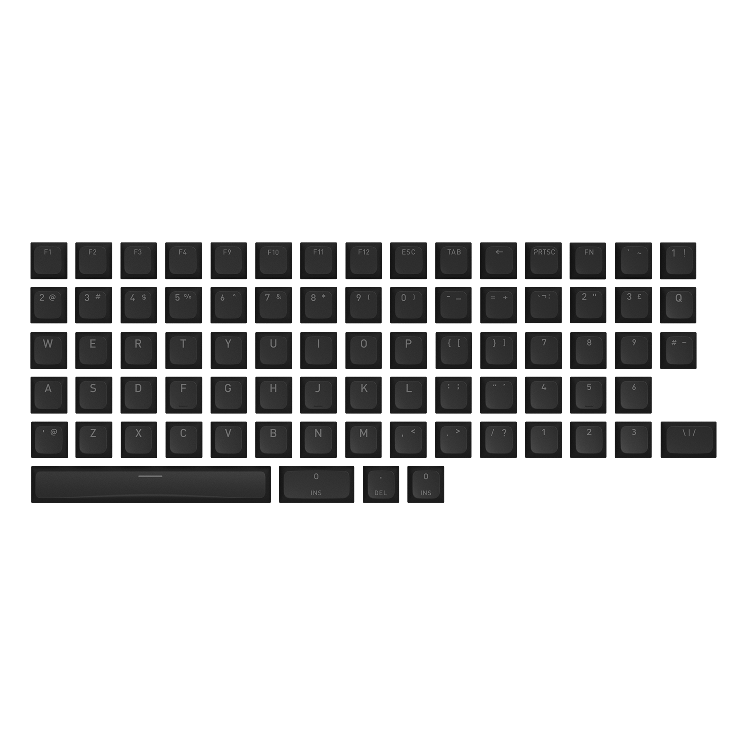 Комплект кейкапів профілю OMA для розкладок ANSI/ISO (частина А) Linear Orange image 1