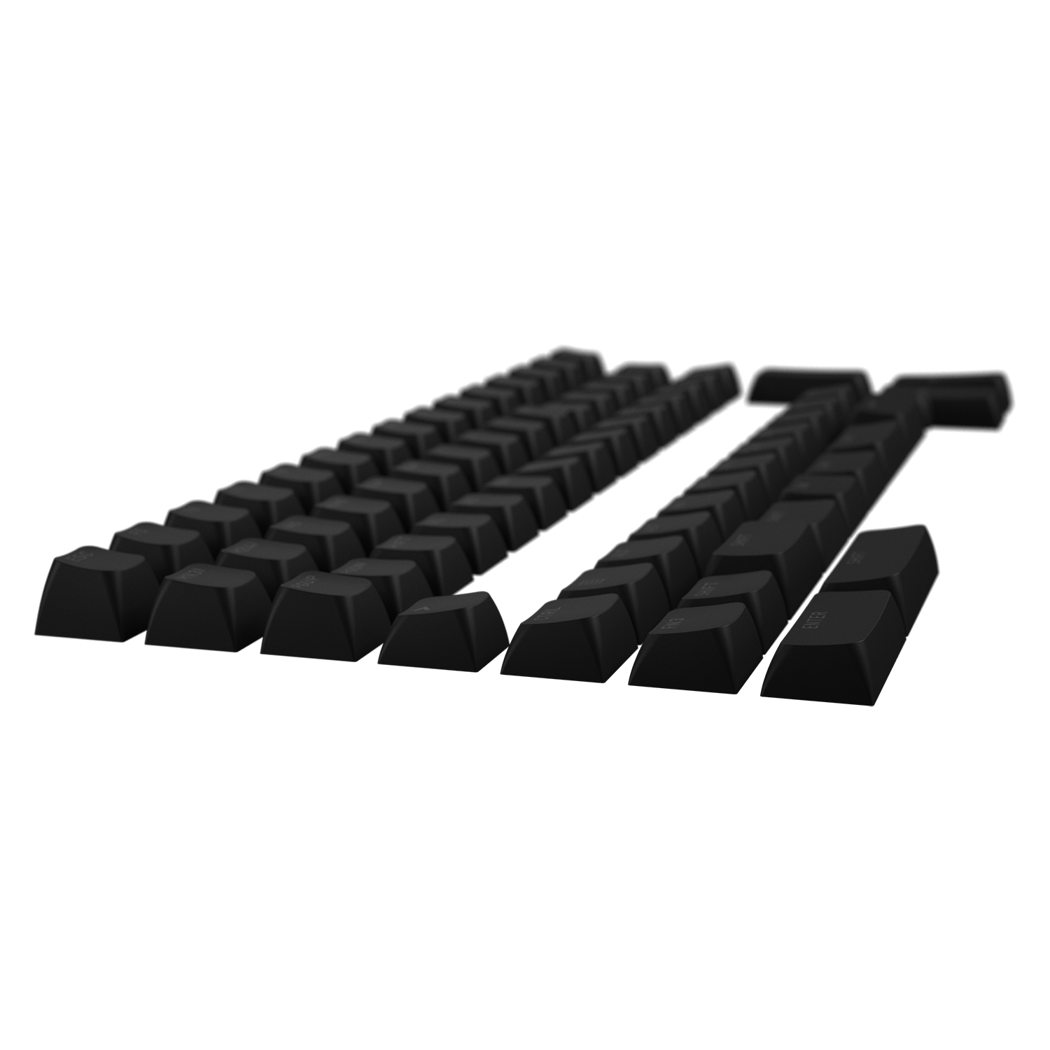 Комплект кейкапів профілю OMA для розкладок ANSI/ISO (частина Б) Clicky Indigo image 2