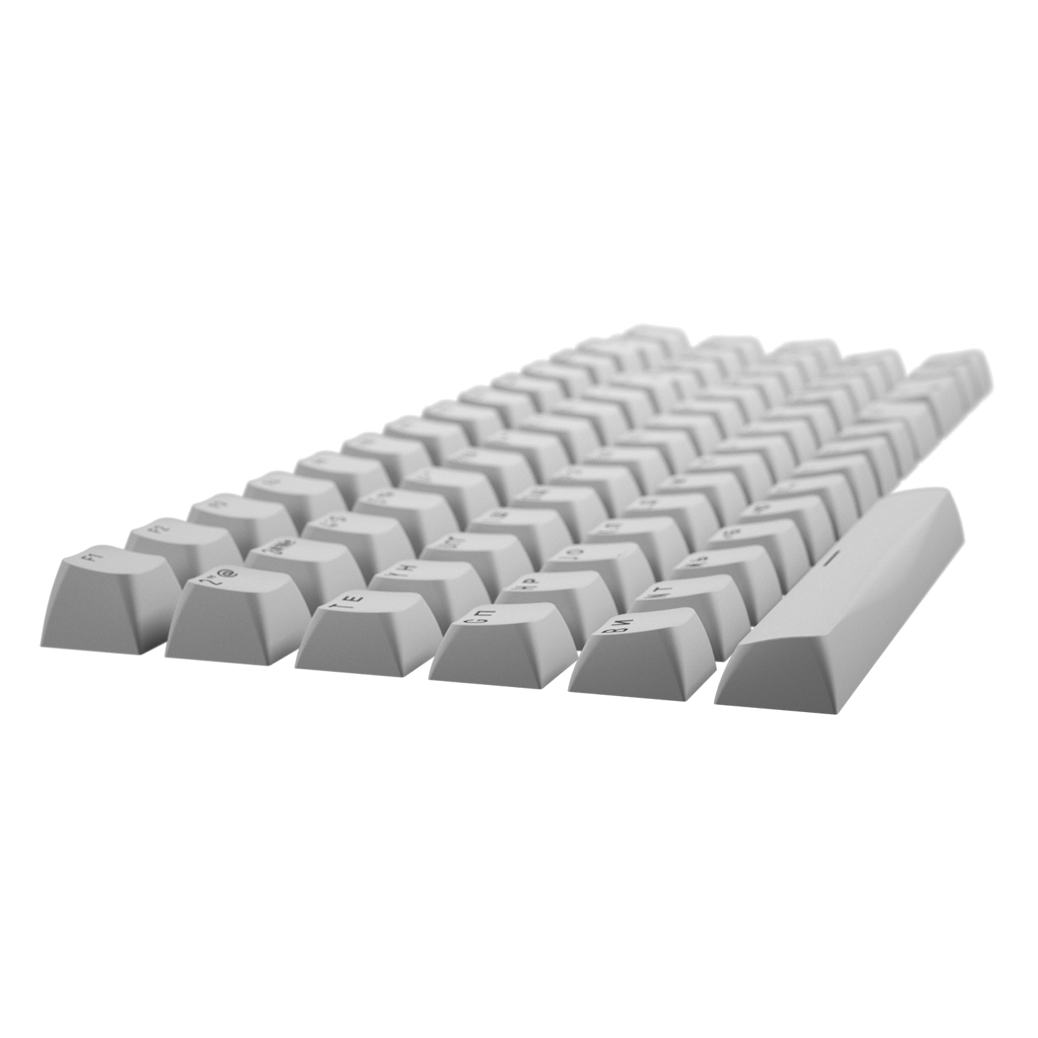 Комплект кейкапів профілю OMA для розкладок ANSI/ISO (частина А) Tactile Choco image 2