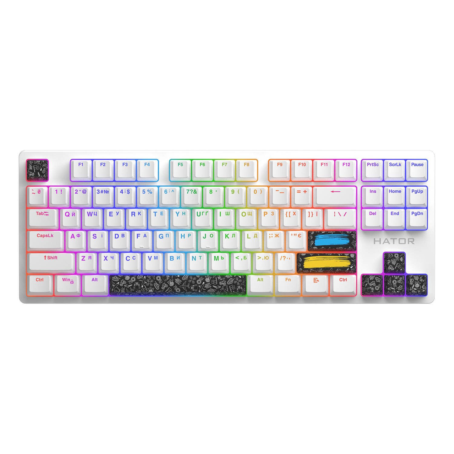 HATOR Set of PBT Keycaps Authentic Edition Black image 2