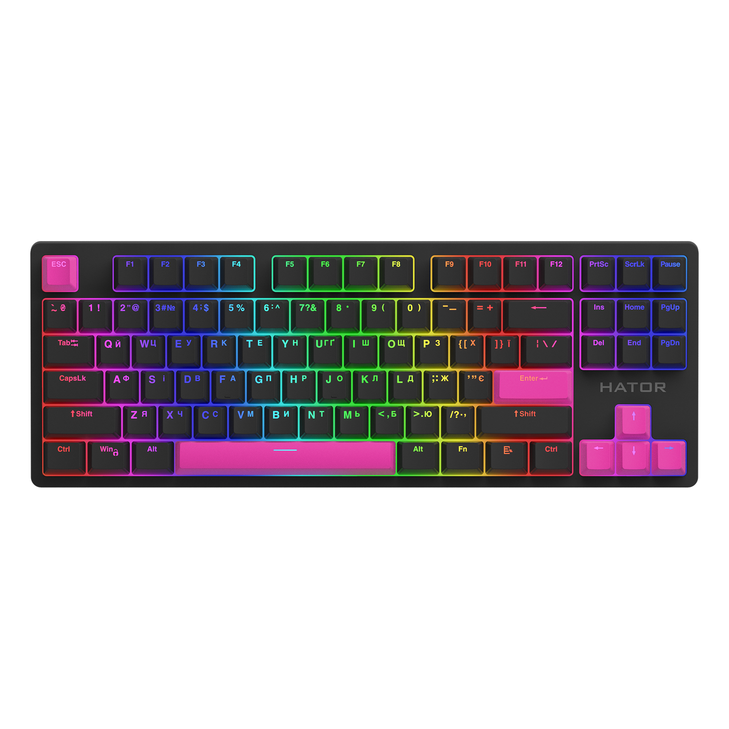 HATOR Set of PBT Keycaps Autograph Edition Knockout Pink bild 2