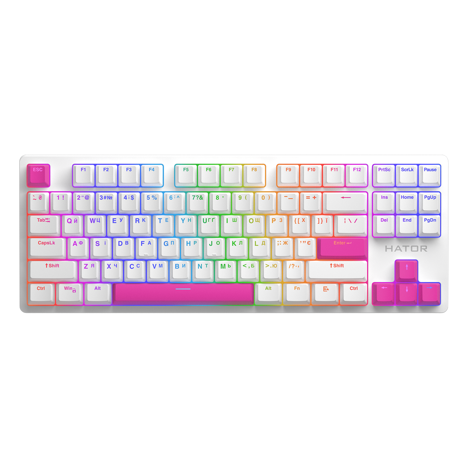 HATOR Set of PBT Keycaps Autograph Edition Knockout Pink image 3