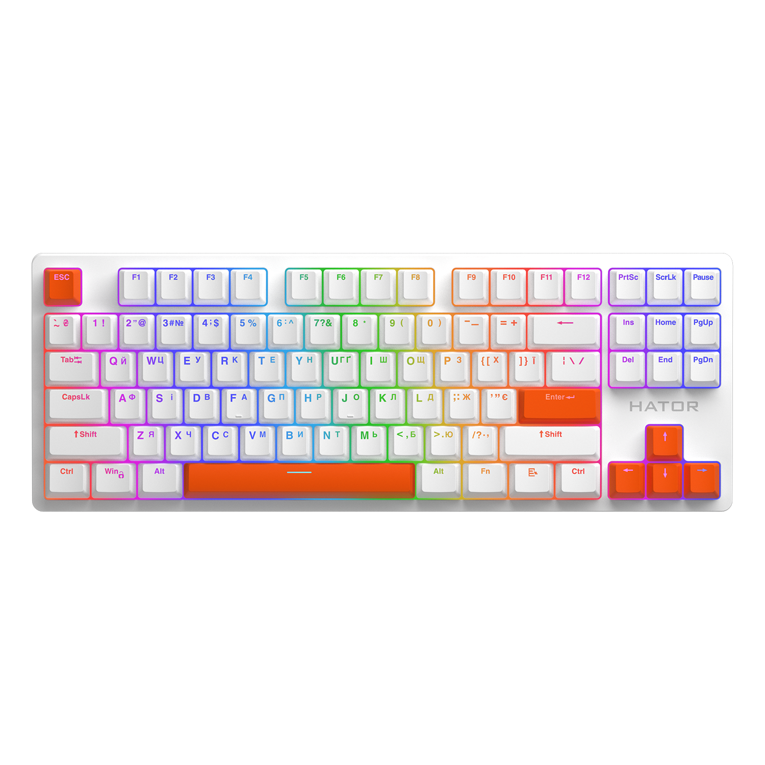 HATOR Set of PBT Keycaps Autograph Edition Orange obraz 3