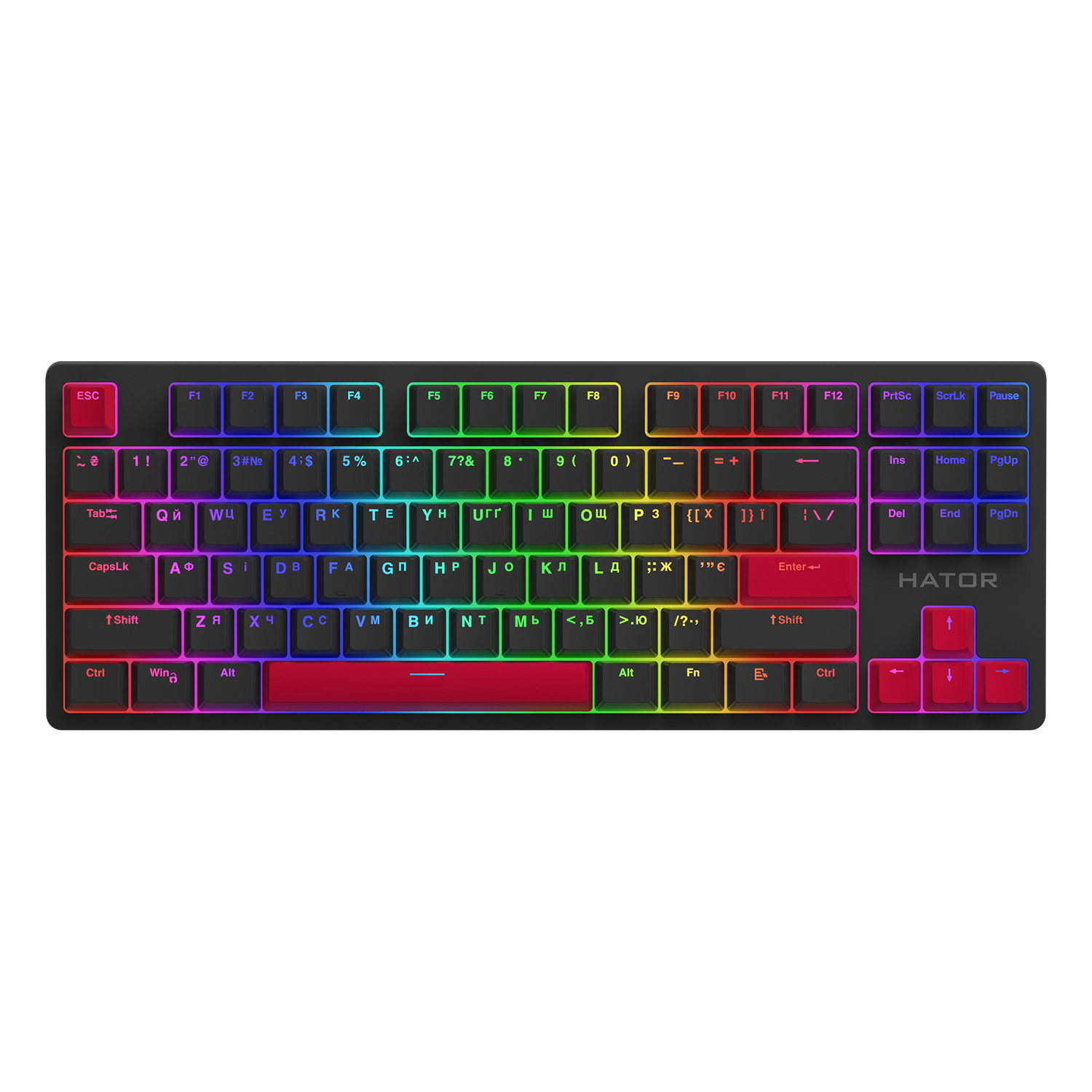 HATOR Set of PBT Keycaps Autograph Edition Racing Red image 2