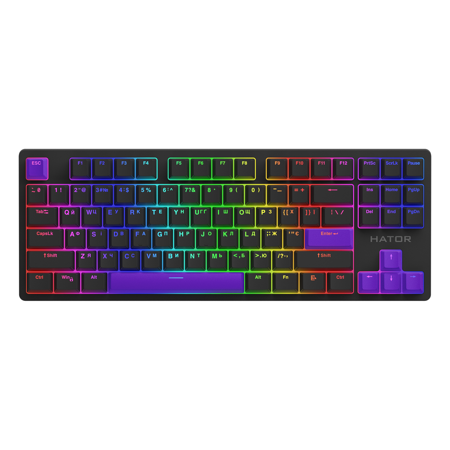 HATOR Set of PBT Keycaps Autograph Edition Vivid Lilac obraz 2