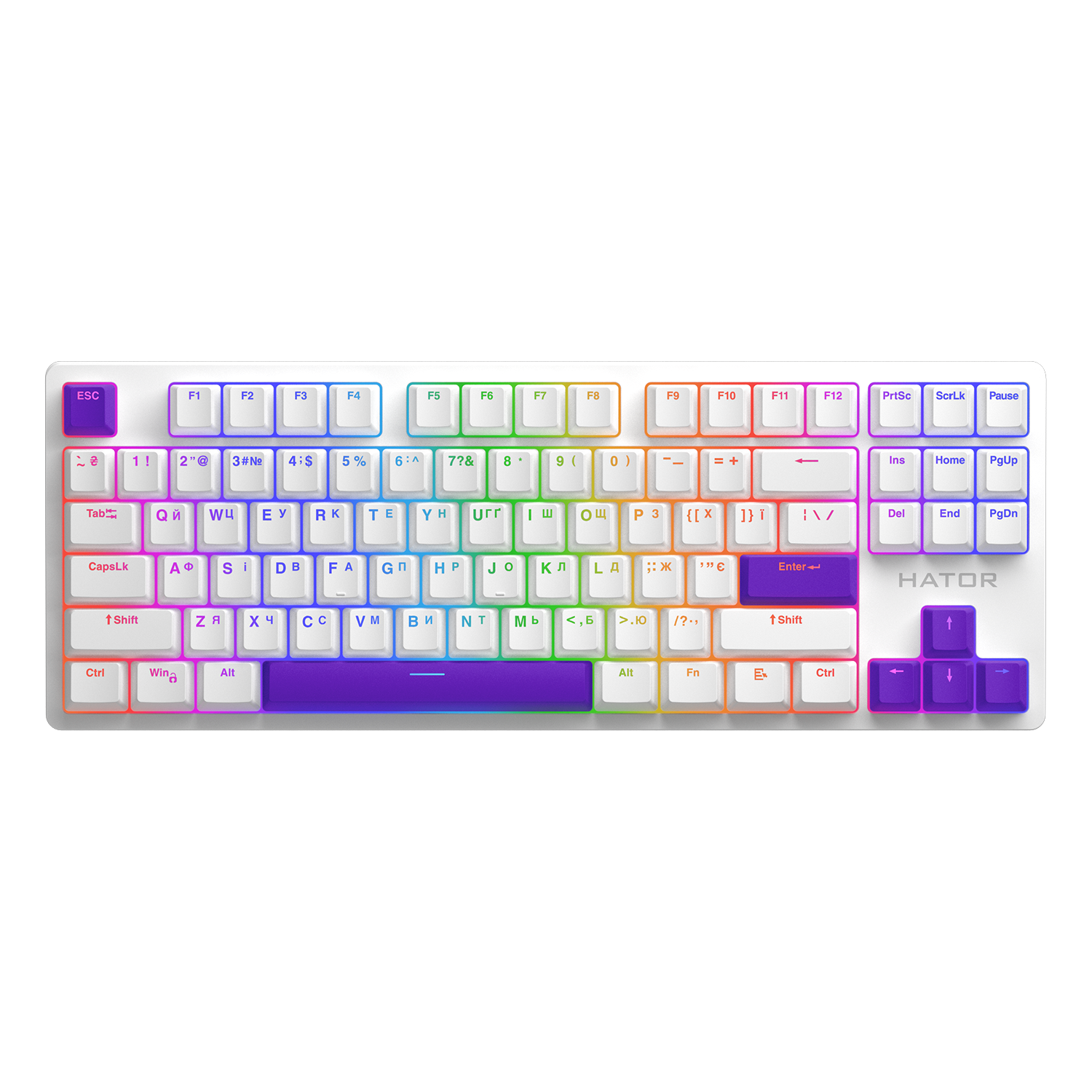 HATOR Set of PBT Keycaps Autograph Edition Vivid Lilac image 3