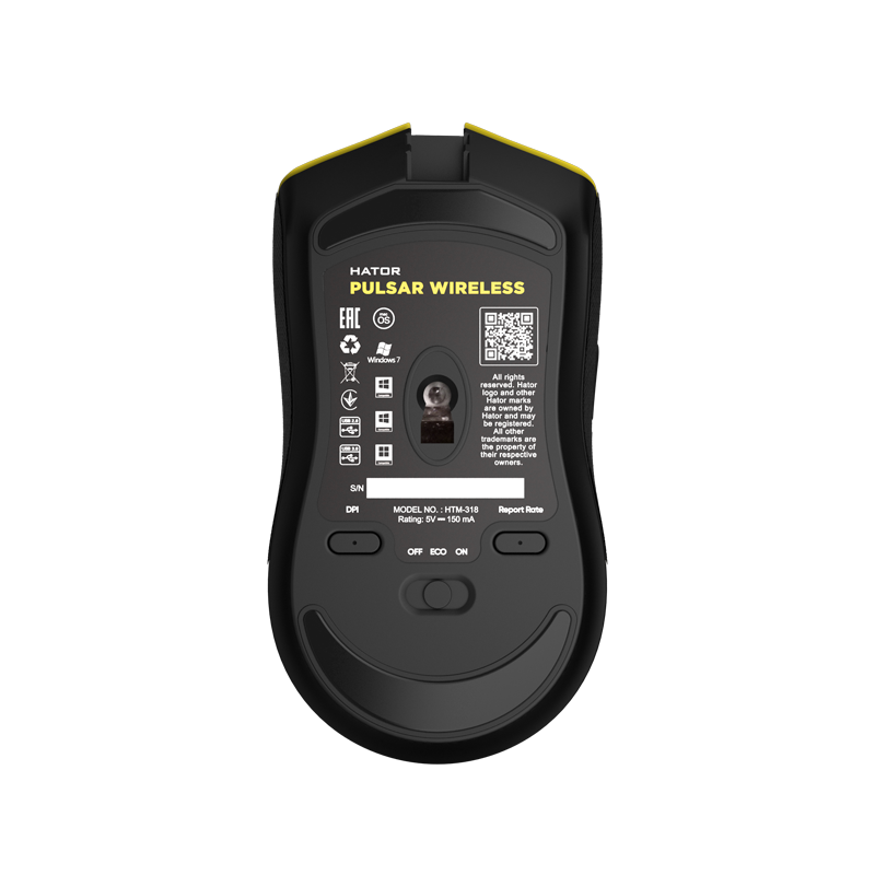 Hator Pulsar Wireless Yellow зображення 6