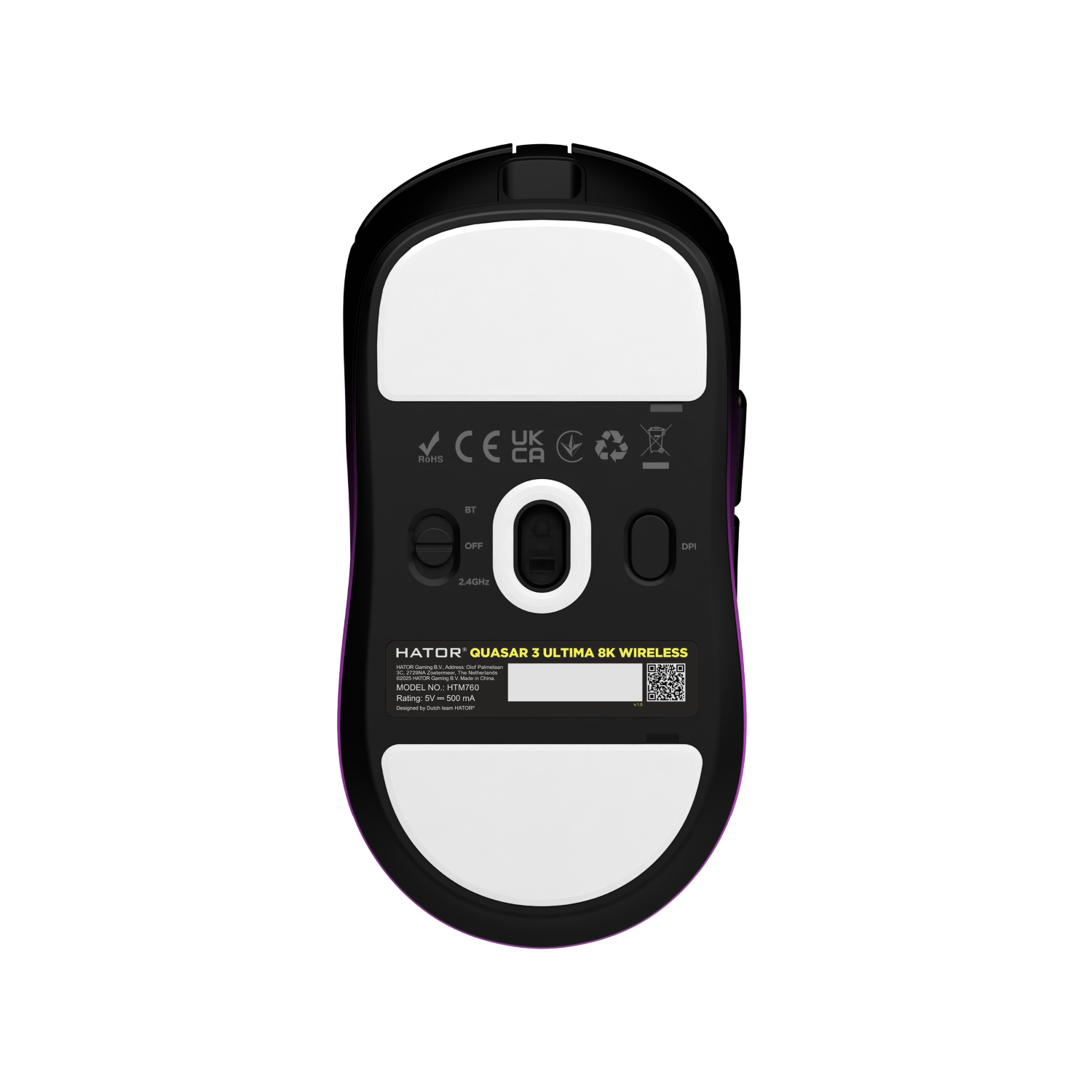 HATOR Quasar 3 Ultima 8K Wireless Black/Violet image 5