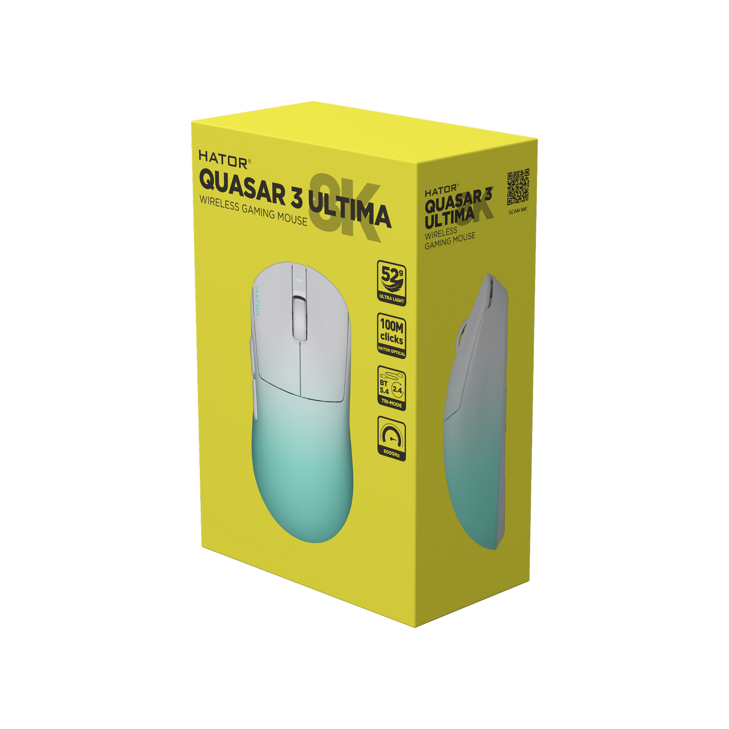 HATOR Quasar 3 Ultima 8K Wireless White/Mint image 6