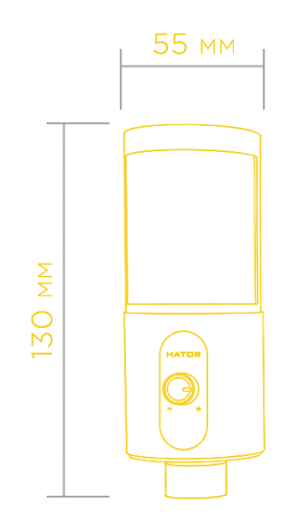 Dimensions of HATOR Signify RGB Pro+