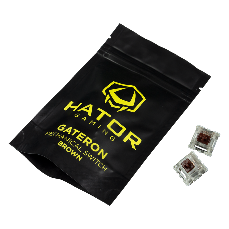 Hator Комплект перемикачів Mechanical Hotswap Gateron brown