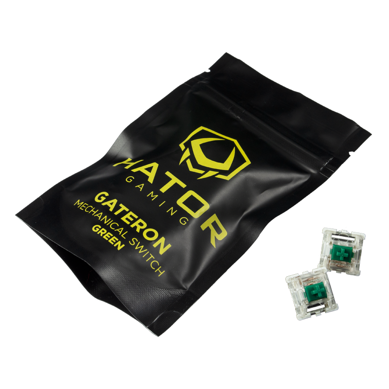 Hator Комплект перемикачів Mechanical Hotswap Gateron green